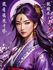 Applying purple color.