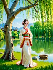 Nine-Tailed Willow Demon: Heartthrob Deity's Indulgent Love
