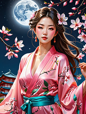 人面桃花相映紅